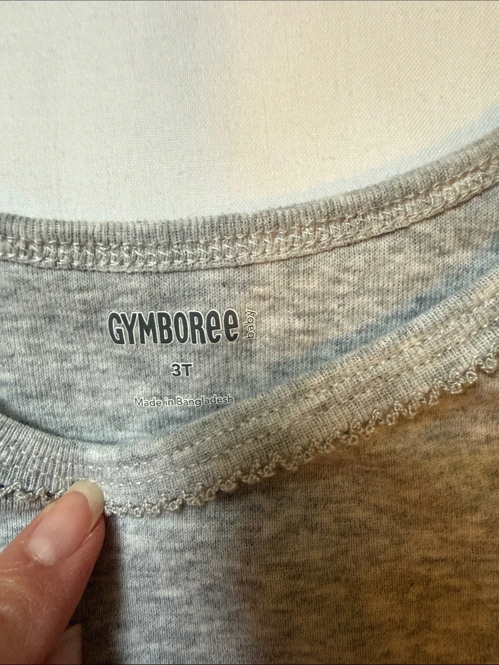 Gymboree Heather Gray Girls' Long Sleeve Crew Top